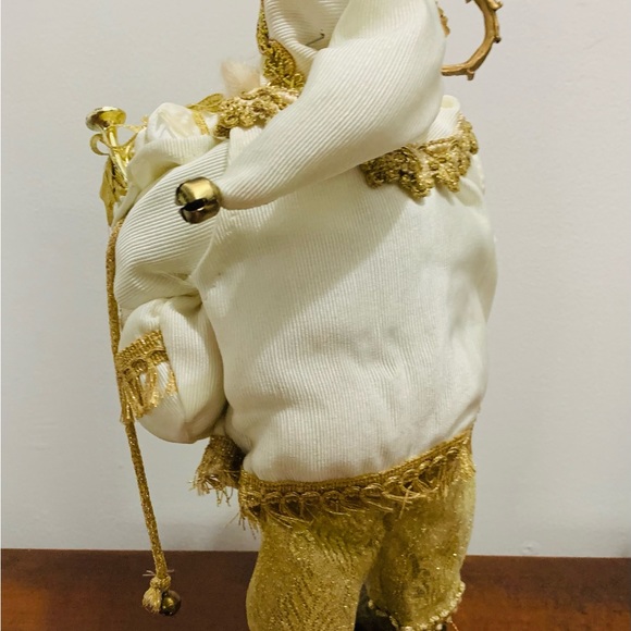 12” Father Christmas Gorgeous in Gold/White - Picture 4 of 13